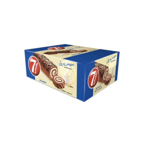 7 Days Jumbo Swiss Roll | Vanilla Cream - Waynik