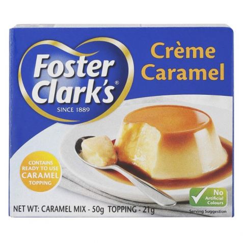 FOSTER CLARK'S CREAM CARAMEL BAKING MIX POWDERÂ 71GM Waynik By Safco