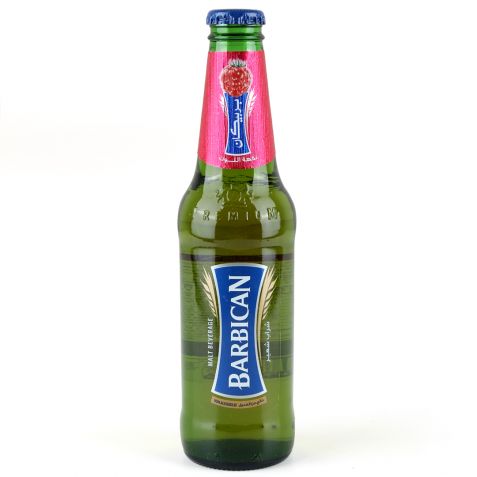 BARBICAN RASPBERRY FLAVOURED MALT BEVERAGE GLASS 325ML