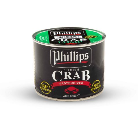 PHILLIPS CHILLED PASTURIZED CRAB MEAT LUMP 454GM Waynik By Safco