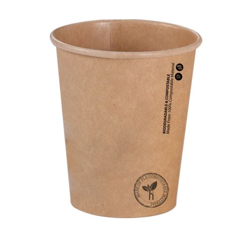 ECOTOUCH PLA BROWN HD PAPER CUPS 16OZ Online | Waynik By Safco