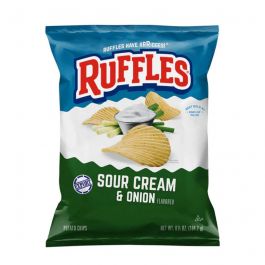 Ruffles Sour Cream & Onion Flavored Potato Chips 6.5OZ|Waynik