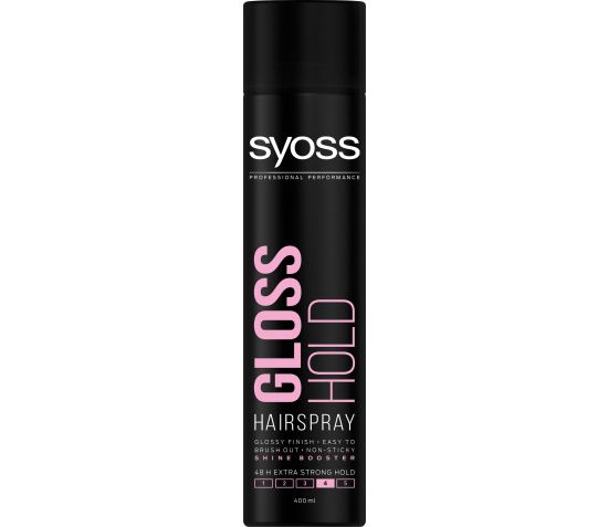 Syoss Color Spray SYOSS HAIR SPRAY GLOSSING HOLD 400ML Online | Waynik By Safco