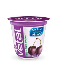 ALMARAI YOGHURT BLACK CHERRY VETAL LAYERED 140GM
