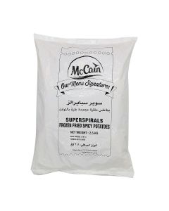 MCCAIN FRIES SPIRAL SPICY ARABIC 4 X 2.5KG