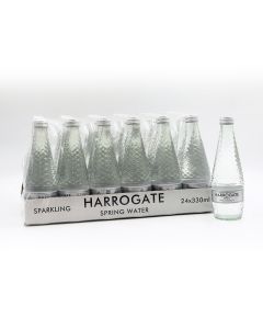 HARROGATE SPARKLING WATER - GLASS BOTTLE 24X330ML