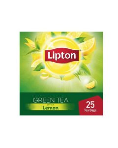 LIPTON GREEN TEA LEMON, 25 TEABAGS