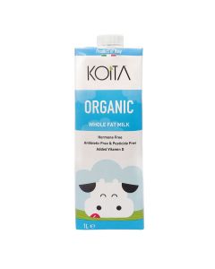 KOITA ORGANIC WHOLE FAT LACTOSE FREE MILK 1LTR 