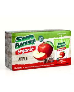 SUNBLAST ORGANIC APPLE JUICE  10X200ML