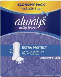 ALWAYS DAILY LINERS EXTRA PROTECT 48 COUNT