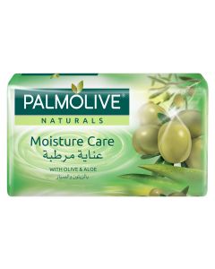 PALMOLIVE NATURALS BAR SOAP SMOOTH AND MOISTURE WITH ALOE AND OLIVE 120GM