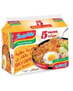 INDOMIE SPICY CURRY FRIED NOODLES 5X90GM