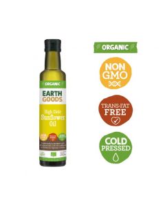 Earth Goods Organic High Oleic Sunflower Oil 250GM