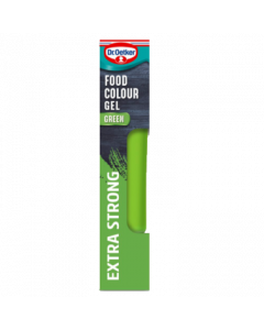 DR.OETKER EXTRA STRONG FOOD COLOUR GEL GREEN 15GMS