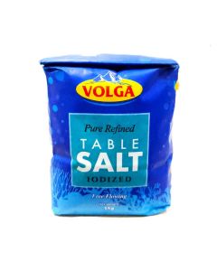 VOLGA PURE REFINED IODIZED TABLE SALT 1KG