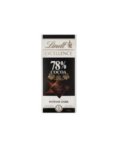 LINDT EXCELLENCE DARK 78% COCOA  100GM