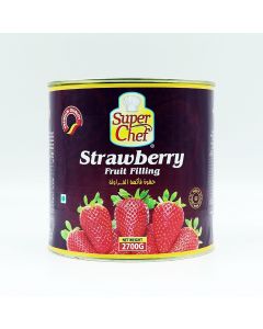 SUPER CHEF STRAWBERRY FRUIT FILLING 2.7 KG