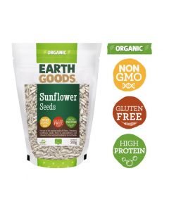 EARTH GOODS ORGANIC SUNFLOWER SEEDS, GLUTEN-FREE 340GM