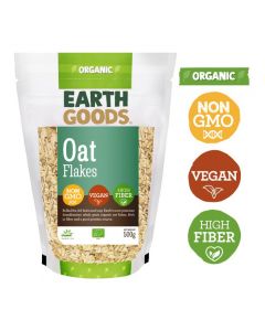 EARTH GOODS ORGANIC GLUTEN-FREE OAT FLAKES 500GM