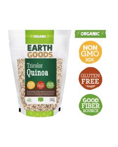 EARTH GOODS ORGANIC TRICOLOR QUINOA GLUTEN-FREE 340GM