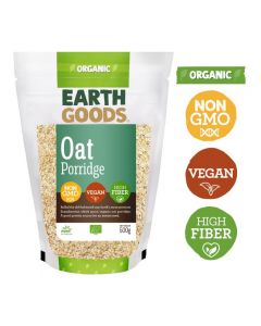 EARTH GOODS ORGANIC OAT PORRIDGE  GLUTEN-FREE 500GM