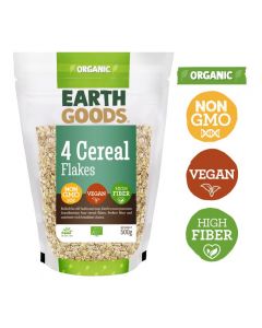 Earth Goods Organic 4 cereal flakes  Gluten-Free 500GM