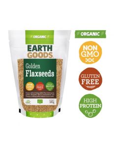 EARTH GOODS ORGANIC BLOND FLAX SEEDS GLUTEN-FREE 340GM