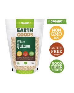 EARTH GOODS ORGANIC WHITE QUINOA GLUTEN-FREE 340GM