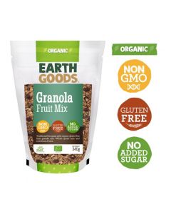 EARTH GOODS ORGANIC GLUTEN-FREE FRUIT GRANOLA MIX 340GM