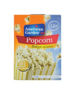 American Garden Microwave Popcorn Fat Free Butter