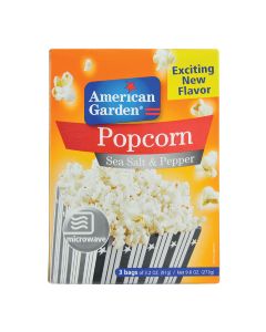 American Garden Popcorn Microwave Sea Salt & Pepper