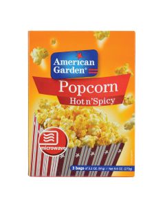 American Garden Microwave Popcorn Hot & Spicy