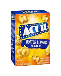 ACT II POPCORN BUTTER LOVERS 255GM