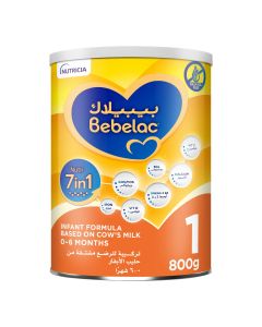 BEBELAC NUTRI 7IN1 INFANT MILK FORMULA STAGE 1 FROM BIRTH TO 6 MONTHS 800GM