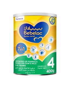 BEBELAC JUNIOR NUTRI 7IN1 GROWING UP FORMULA STAGE 4 FROM 3 TO 6 YEARS 400GM