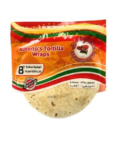 SENOR PEPE'S FLOUR TORTILLAS 08'' PLAIN (DRY) 6PCS