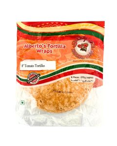 SENOR PEPE'S FLOUR TORTILLAS 8'' TOMATO (DRY) 6PCS