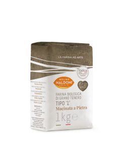 NALDONI FARINA TIPO1 BIOLOGICA DI GRANO TENERO MACINATA PIETRA 1KG