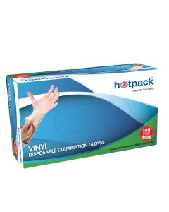 HOTPACK-VINYL GLOVES  - MEDIUM-100PCS