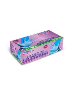 SUPER TOUCH NITRILE GLOVES BLUE POWDER FREE (MEDIUM) 10 X 100