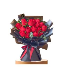 12 RED ROSES BOUQUET
