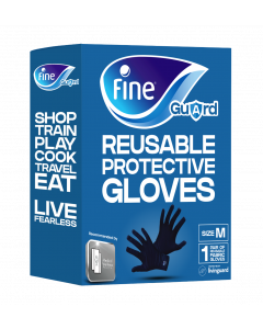 FINE GUARD ADULT GLOVES LIVINGUARD TECHNOLOGY, INFECTION PREVENTION SIZE MEDIUM