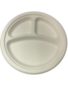 SUPER TOUCH-BIO-BAGASSE ROUND PLATE 10"DIV 1 X 500