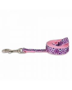 PETMATE ASPEN PET DOG LEASH 1"X6' PURPLE GEO