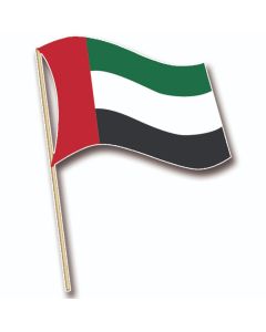 Party Magic UAE Flag 24inx36in With Wooden Stick
