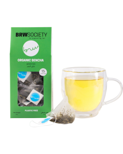 BRW SOCIETY ORGANIC SENCHA GREEN TEA 15X2G(30G)