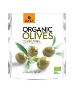 GAEA WHOLE GREEN OLIVES 150GM