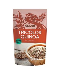 DRAGON SUPERFOODS TRICOLOR QUINOA (WHITE, BLACK & RED MIXED) 300GM