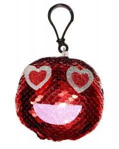 Party Magic VALENTINE SEQUINS KEYRINGS ASSTORTED 12 CM 