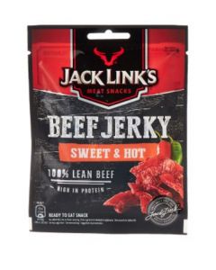 JACK LINK'S BEEF SWEET & HOT JERKY EU  40GM